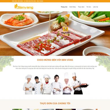 Theme wordpress nhà hàng - ẩm thực