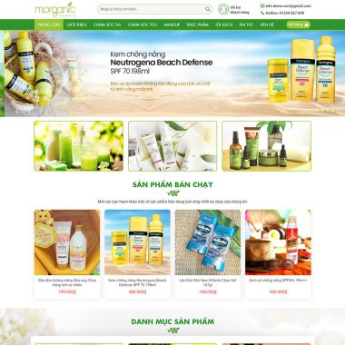 Theme wordpress mỹ phẩm 07