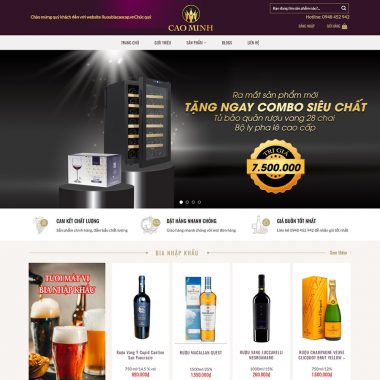 Theme Wordpress bán rượu 01