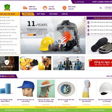 Theme wordpress thiết bị bảo hộ